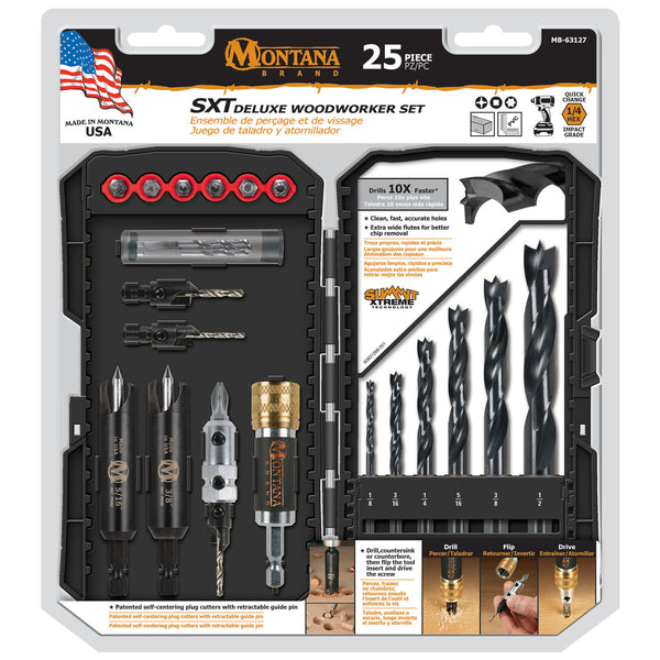 25pc Deluxe Woodworking Set - Montana Brand Tools – Made in USA